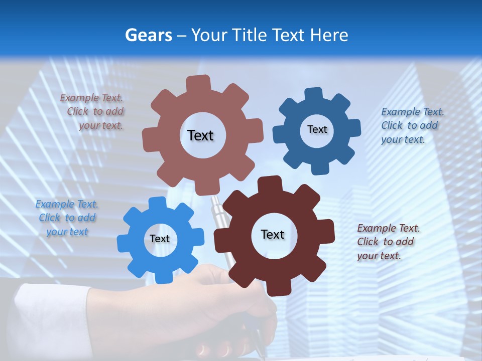 Glass Growth People PowerPoint Template
