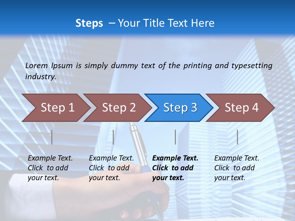 Glass Growth People PowerPoint Template