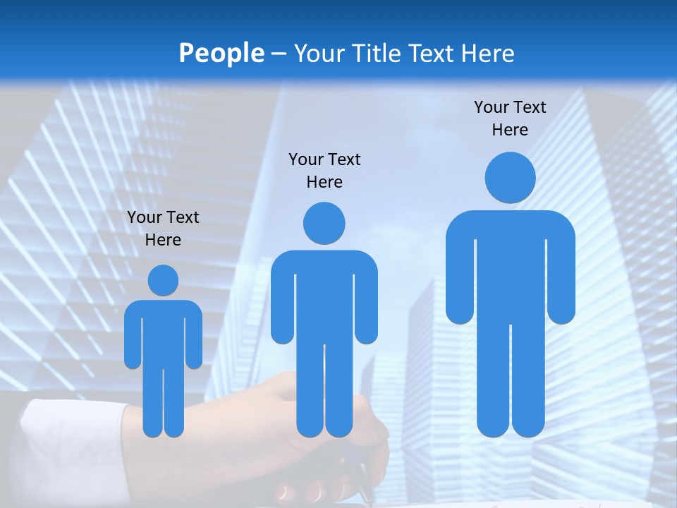 Glass Growth People PowerPoint Template