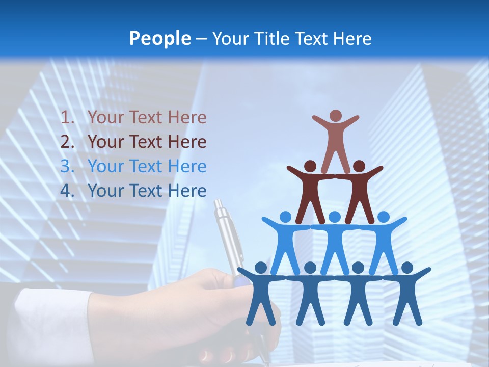 Glass Growth People PowerPoint Template