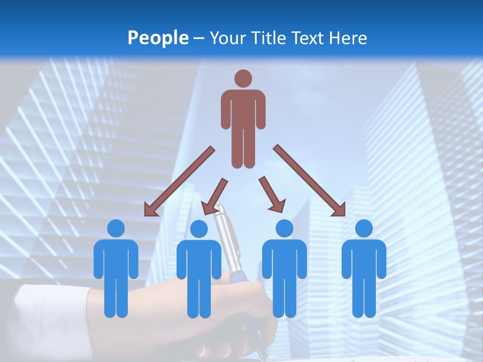 Glass Growth People PowerPoint Template