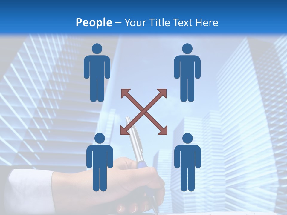 Glass Growth People PowerPoint Template