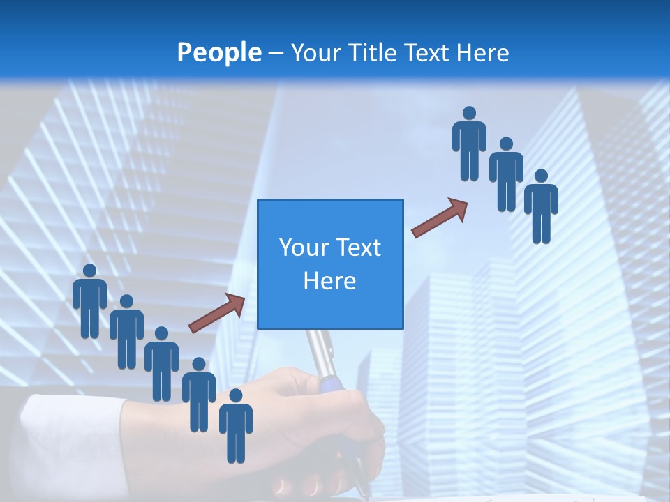 Glass Growth People PowerPoint Template