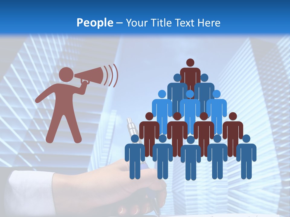 Glass Growth People PowerPoint Template