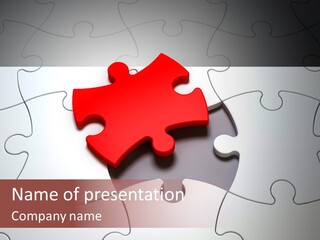 Teamwork Incomplete Unique PowerPoint Template