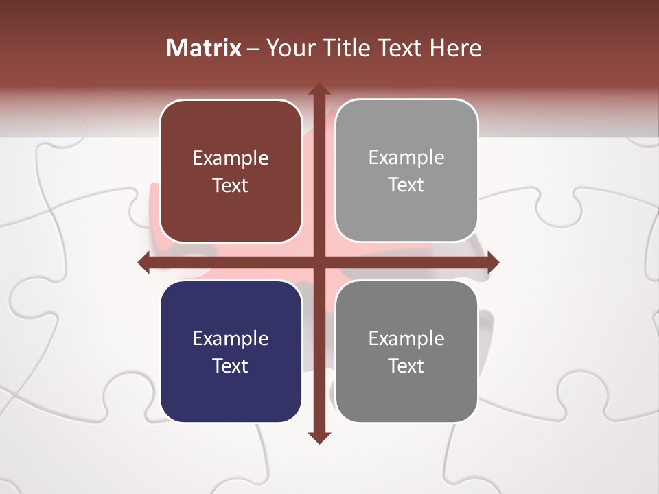 Teamwork Incomplete Unique PowerPoint Template