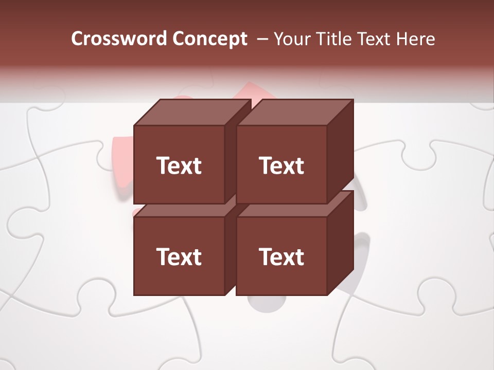 Teamwork Incomplete Unique PowerPoint Template