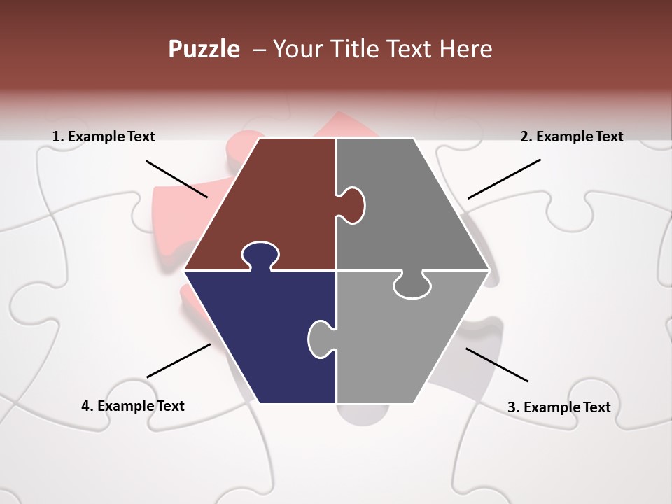 Teamwork Incomplete Unique PowerPoint Template
