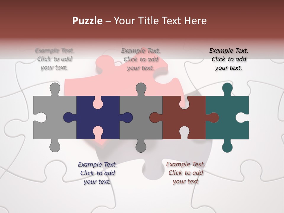 Teamwork Incomplete Unique PowerPoint Template