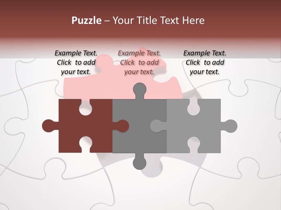 Teamwork Incomplete Unique PowerPoint Template