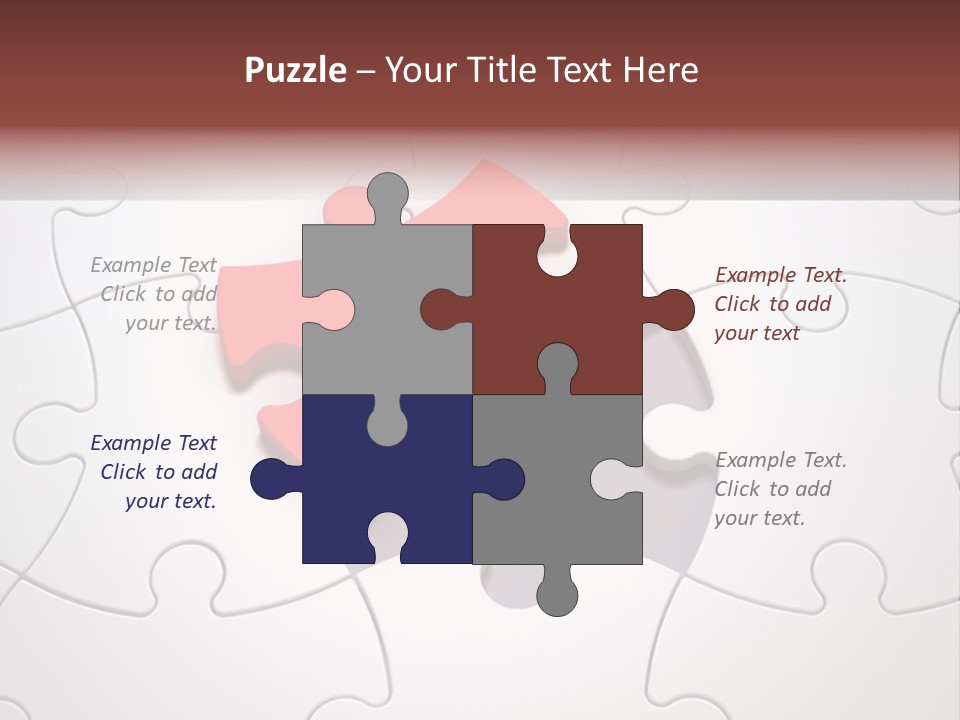 Teamwork Incomplete Unique PowerPoint Template