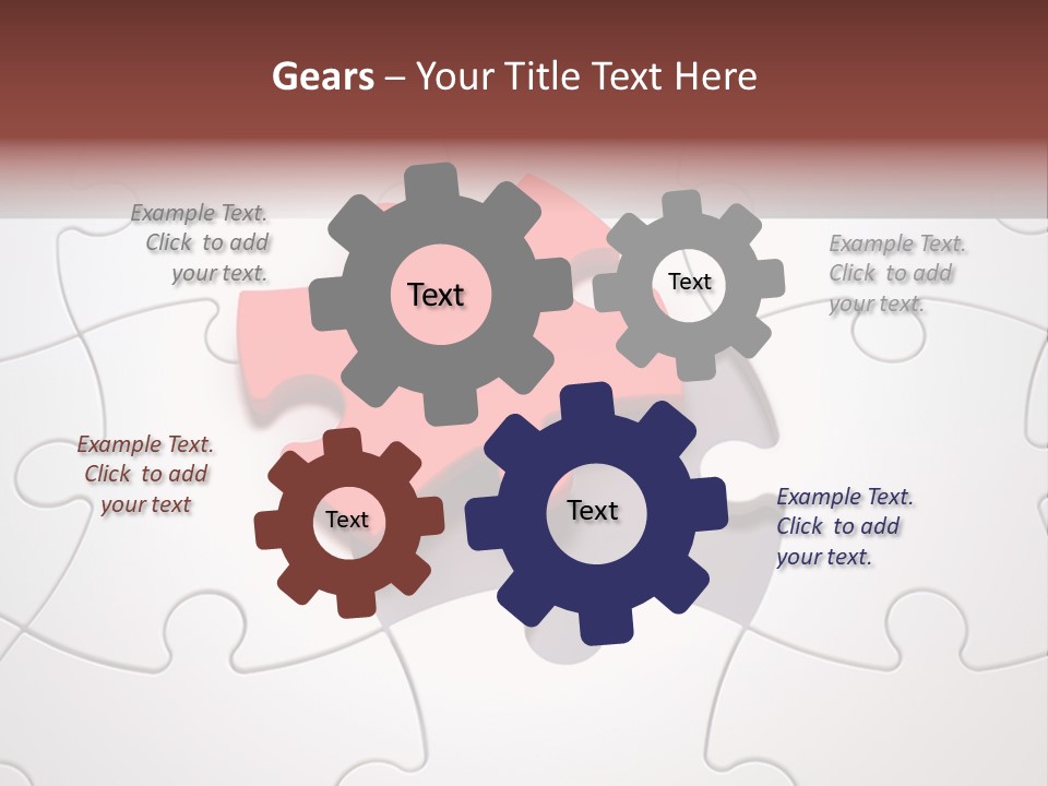 Teamwork Incomplete Unique PowerPoint Template