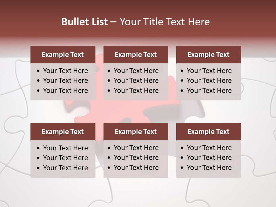 Teamwork Incomplete Unique PowerPoint Template