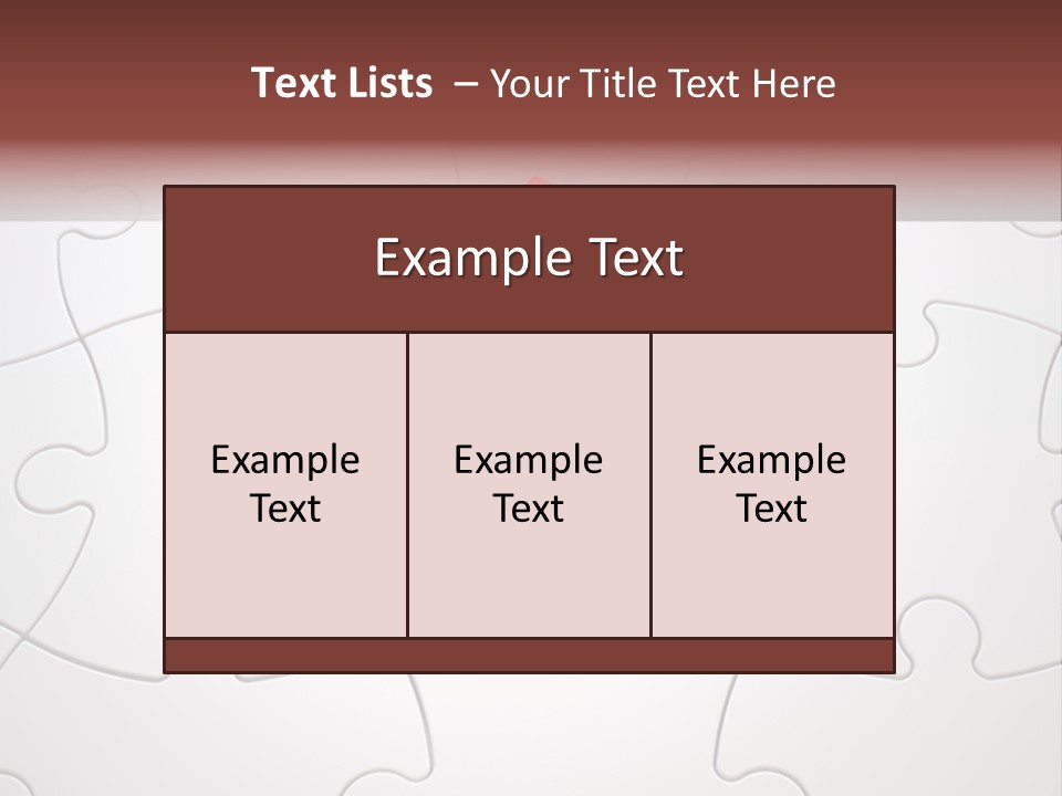 Teamwork Incomplete Unique PowerPoint Template