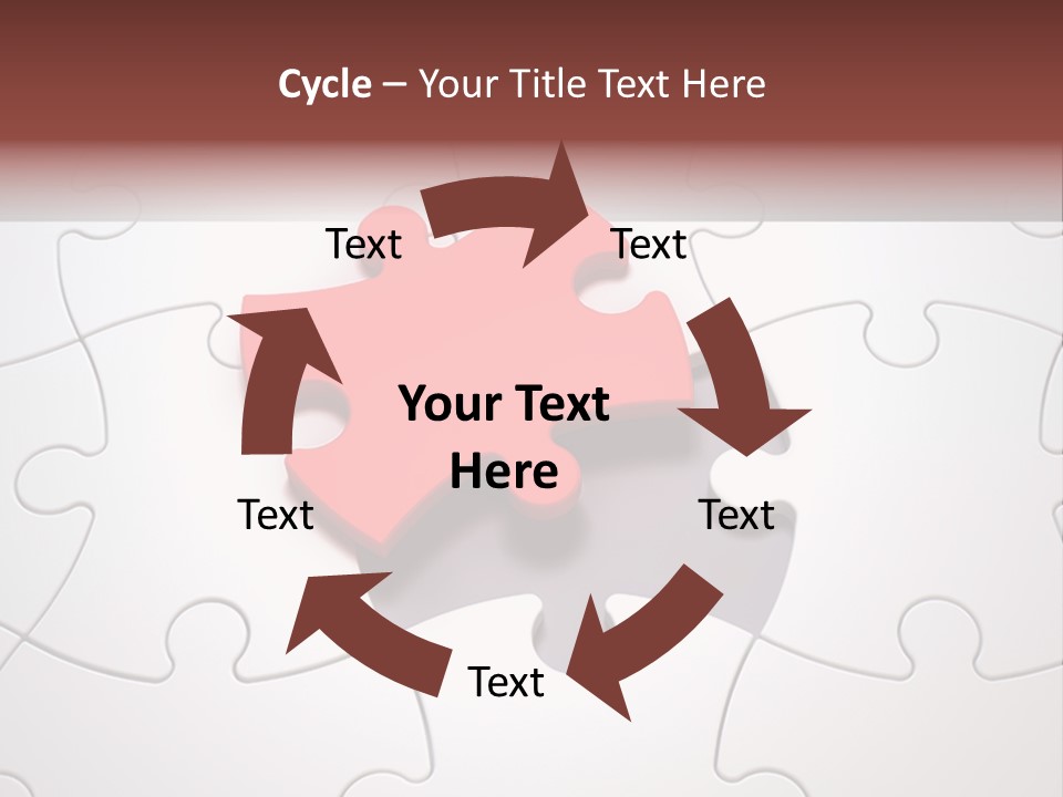 Teamwork Incomplete Unique PowerPoint Template