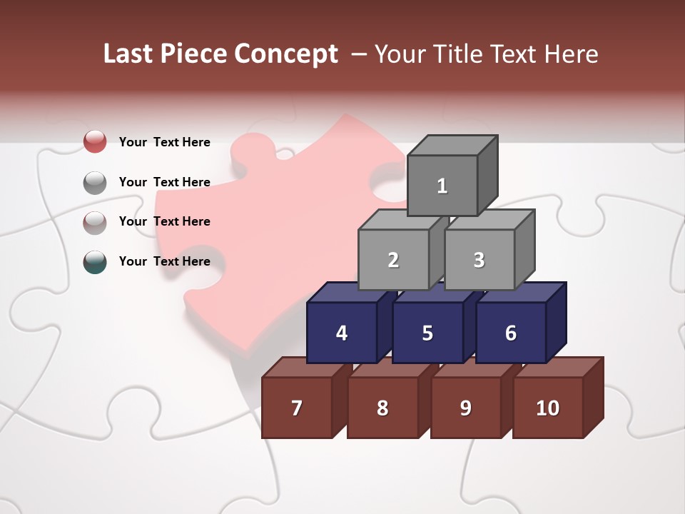 Teamwork Incomplete Unique PowerPoint Template
