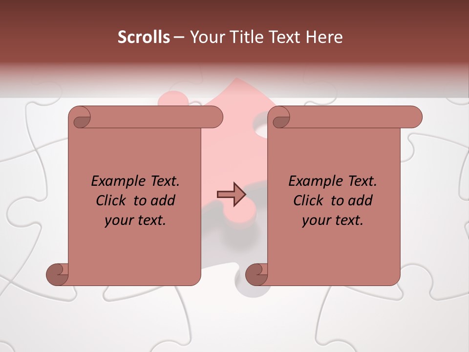 Teamwork Incomplete Unique PowerPoint Template