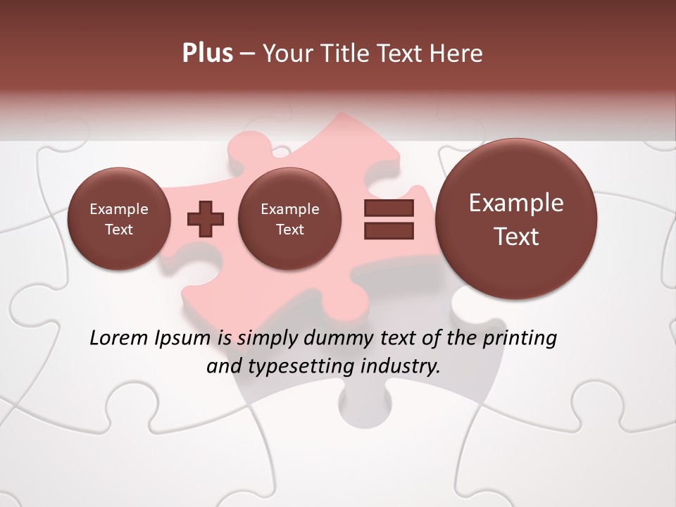 Teamwork Incomplete Unique PowerPoint Template