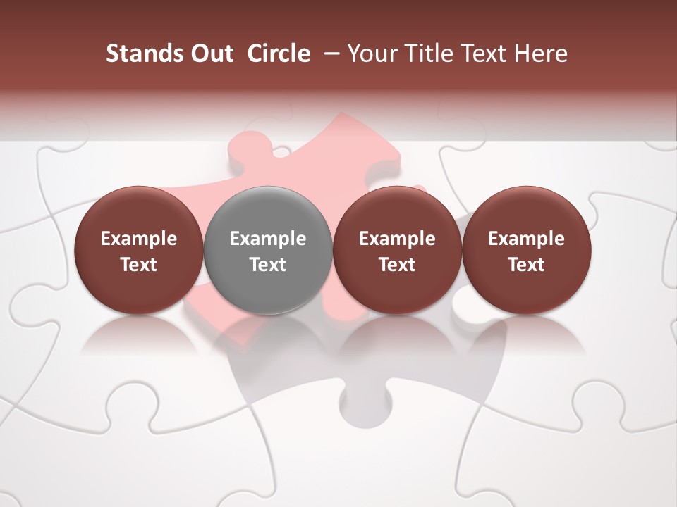 Teamwork Incomplete Unique PowerPoint Template