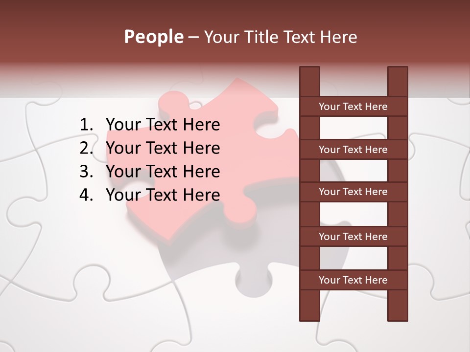 Teamwork Incomplete Unique PowerPoint Template