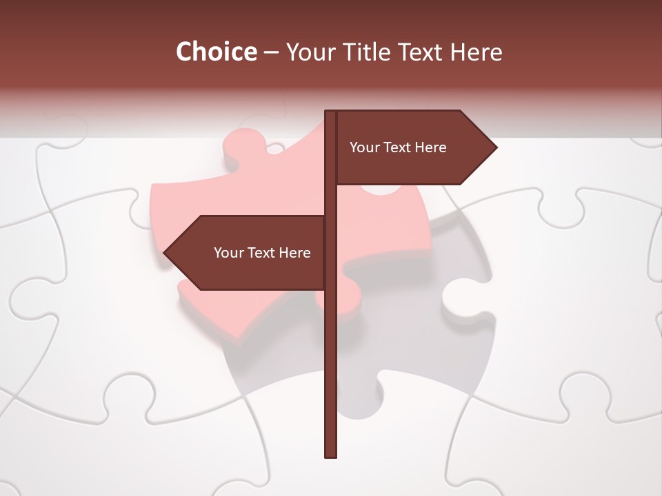 Teamwork Incomplete Unique PowerPoint Template