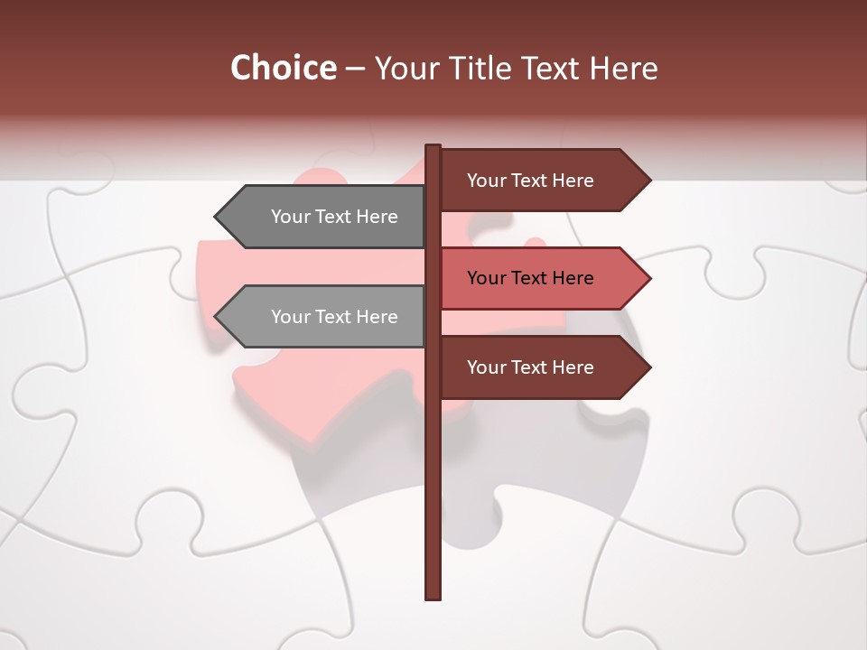 Teamwork Incomplete Unique PowerPoint Template