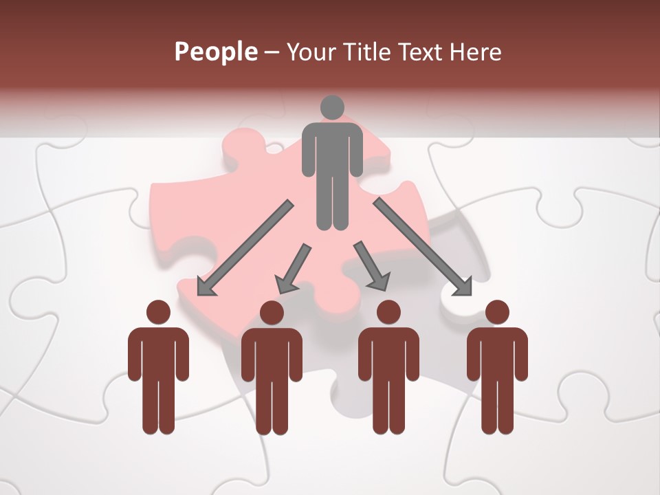 Teamwork Incomplete Unique PowerPoint Template