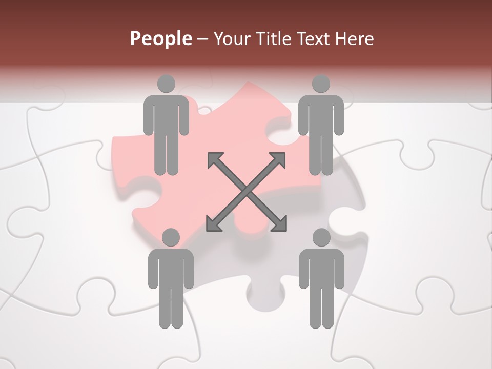 Teamwork Incomplete Unique PowerPoint Template