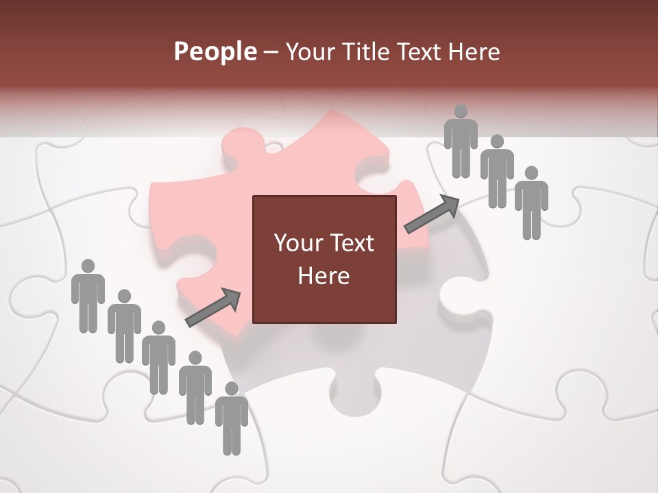 Teamwork Incomplete Unique PowerPoint Template