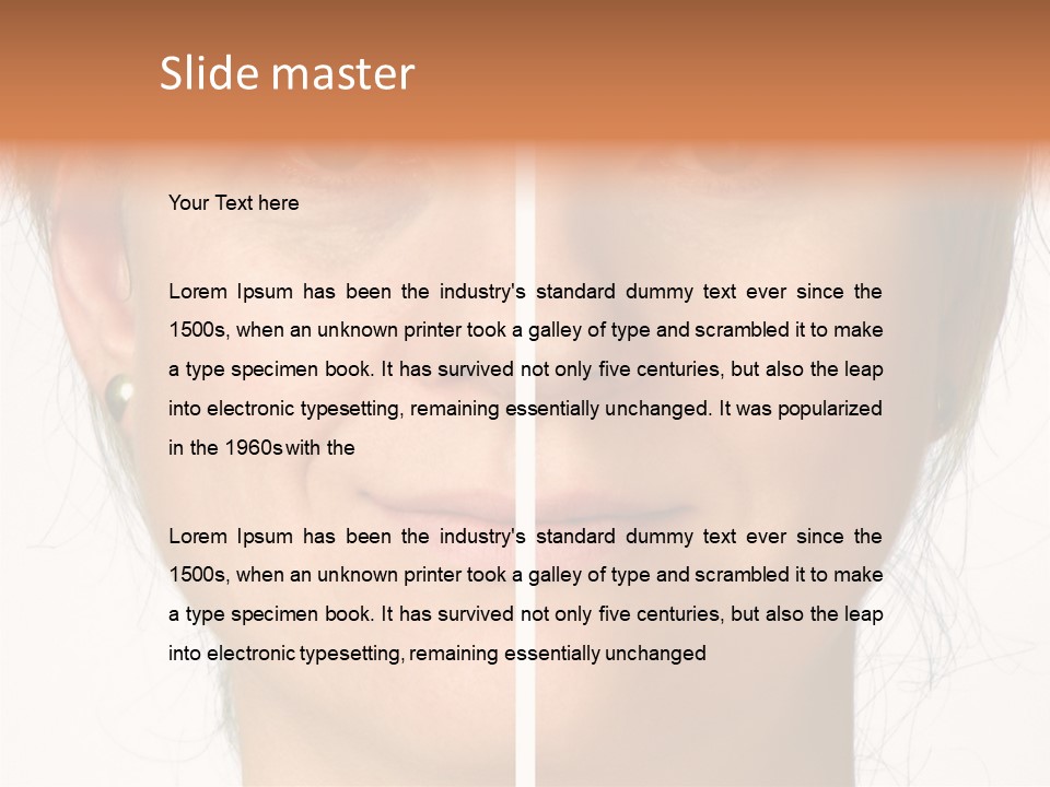 Care Effect Portrait PowerPoint Template