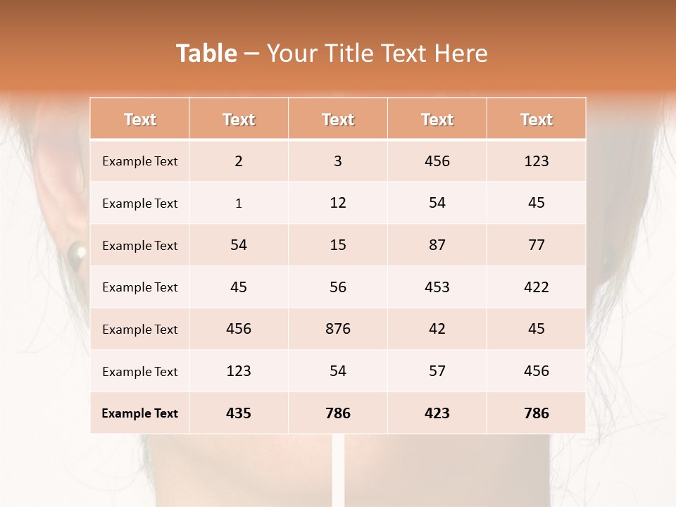 Care Effect Portrait PowerPoint Template