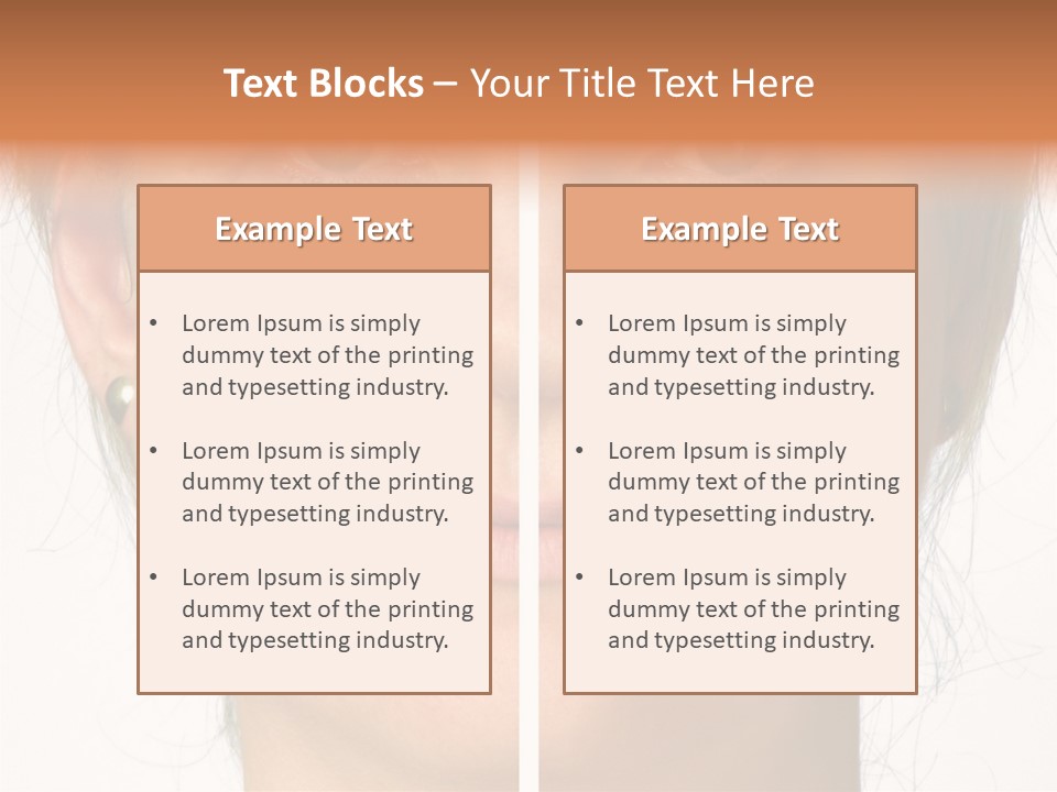 Care Effect Portrait PowerPoint Template