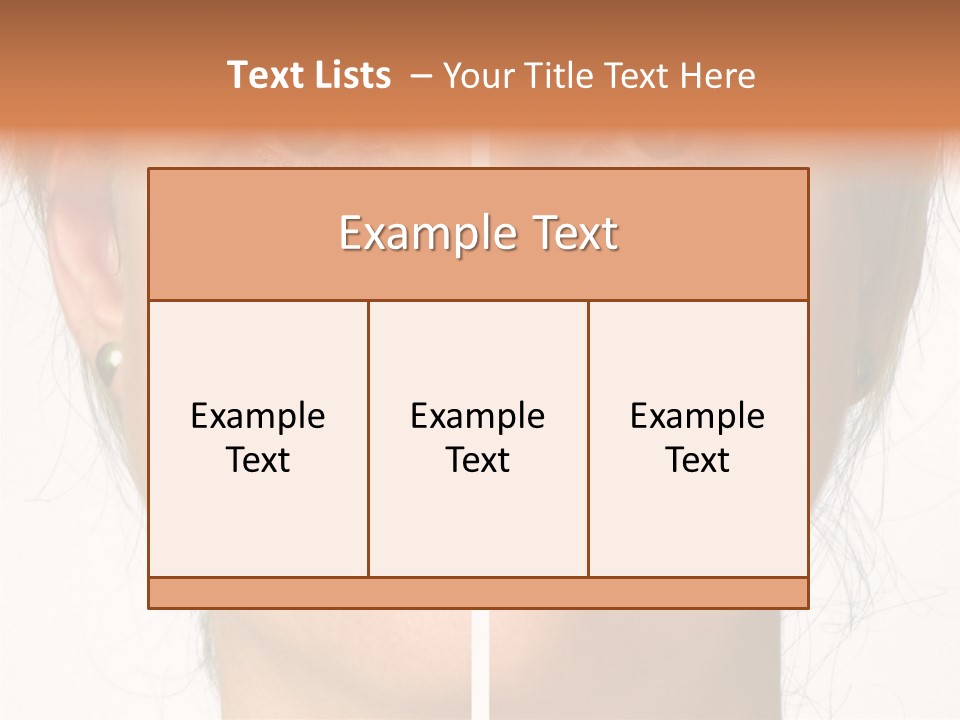 Care Effect Portrait PowerPoint Template