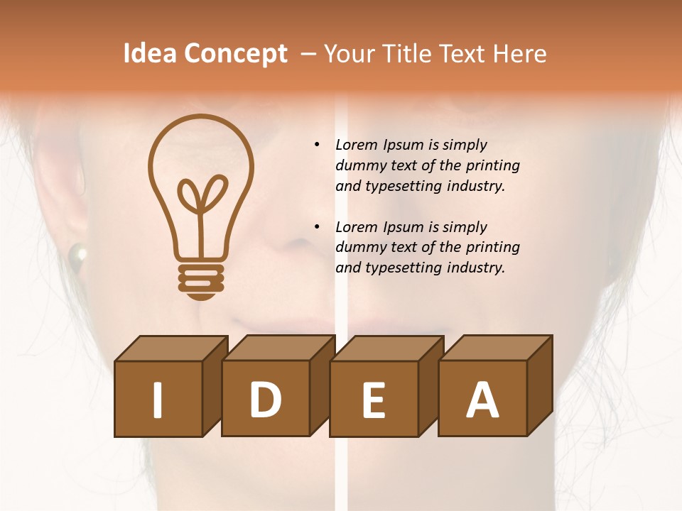 Care Effect Portrait PowerPoint Template