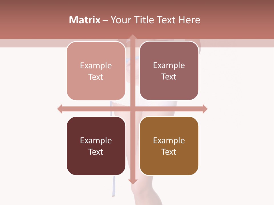 Isolated Woman Success PowerPoint Template