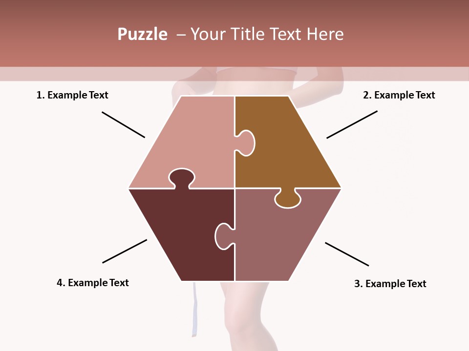 Isolated Woman Success PowerPoint Template