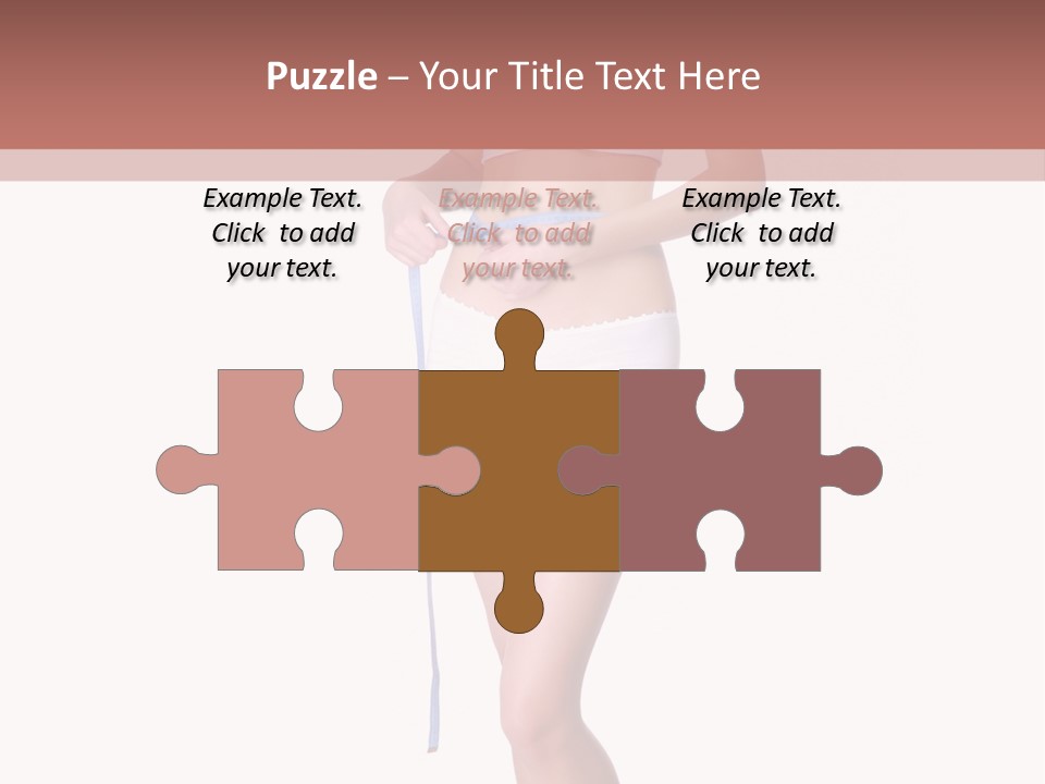 Isolated Woman Success PowerPoint Template