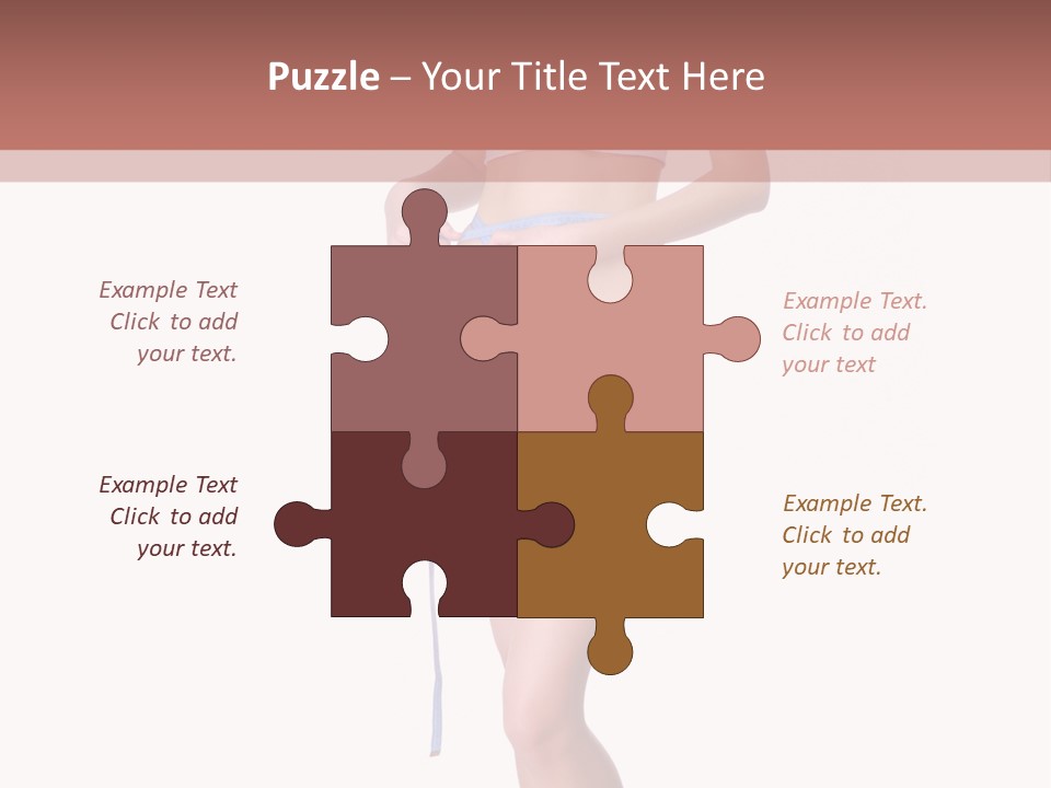 Isolated Woman Success PowerPoint Template