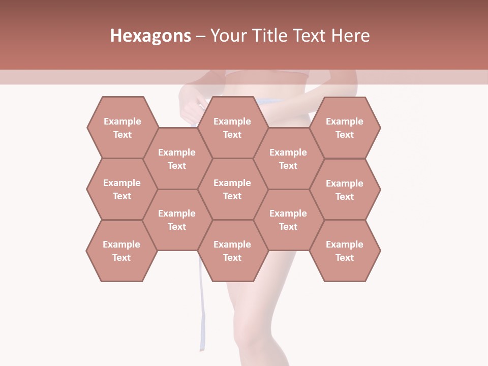 Isolated Woman Success PowerPoint Template