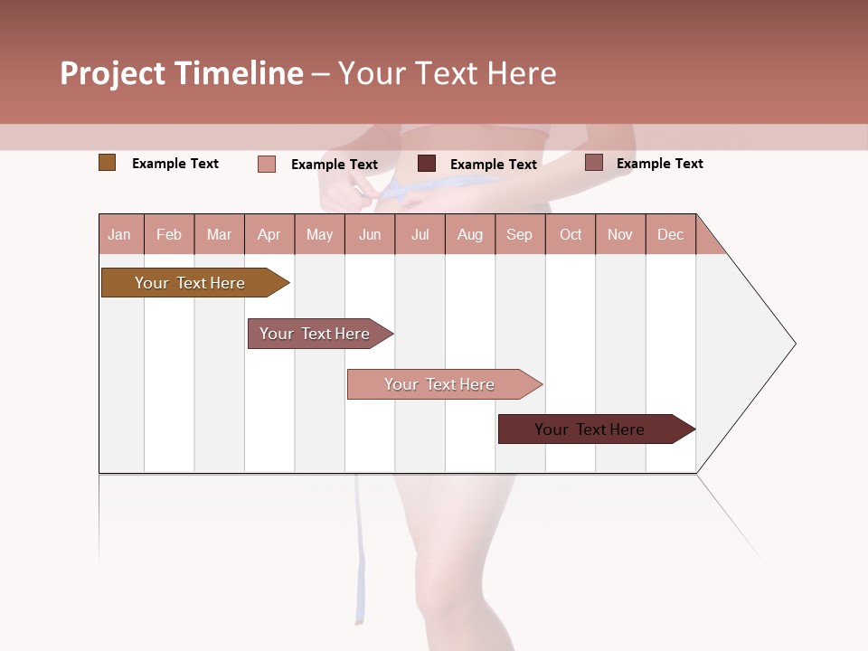 Isolated Woman Success PowerPoint Template