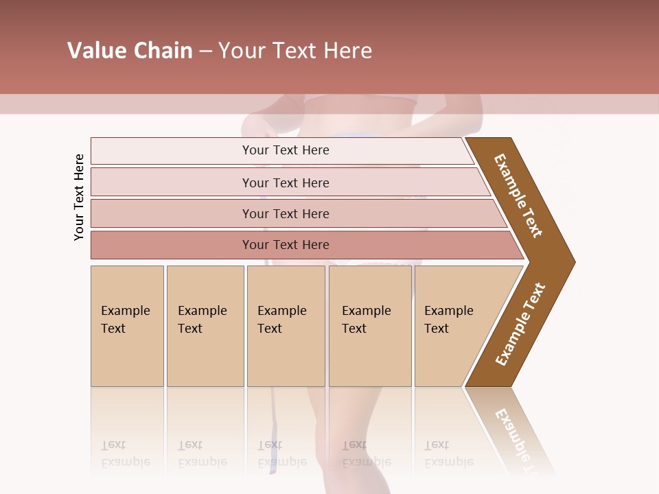 Isolated Woman Success PowerPoint Template