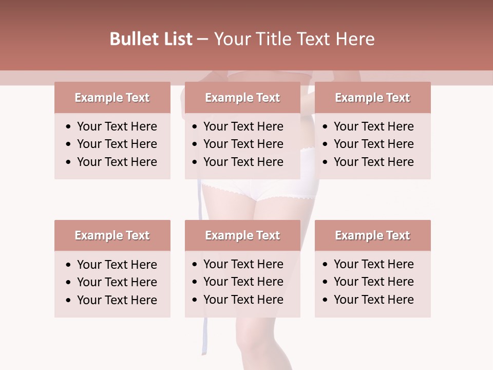 Isolated Woman Success PowerPoint Template