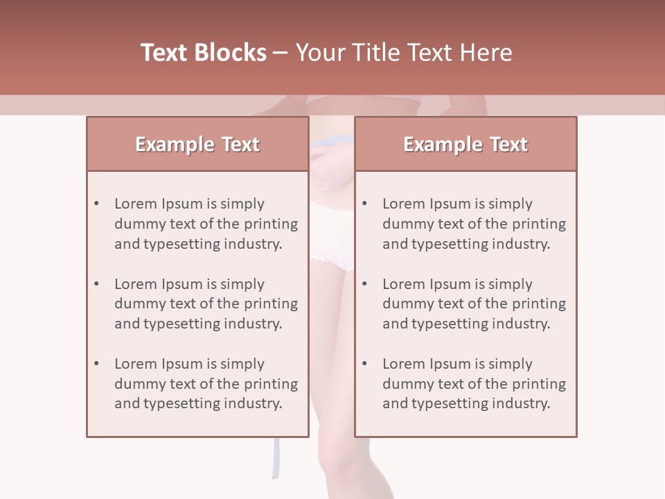 Isolated Woman Success PowerPoint Template