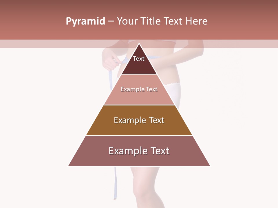 Isolated Woman Success PowerPoint Template