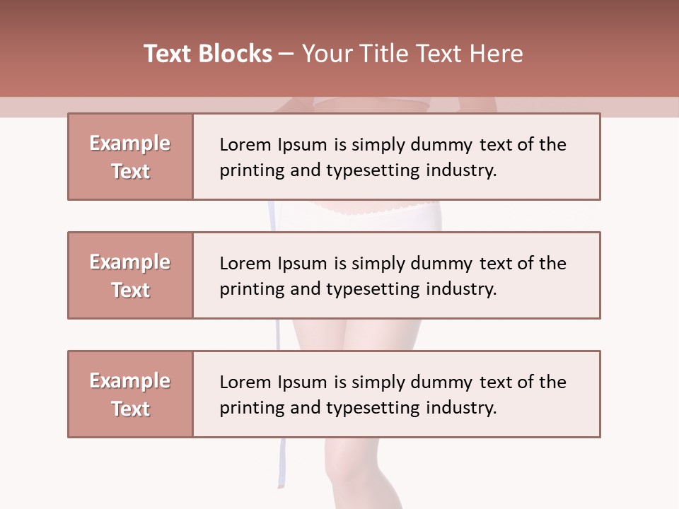 Isolated Woman Success PowerPoint Template