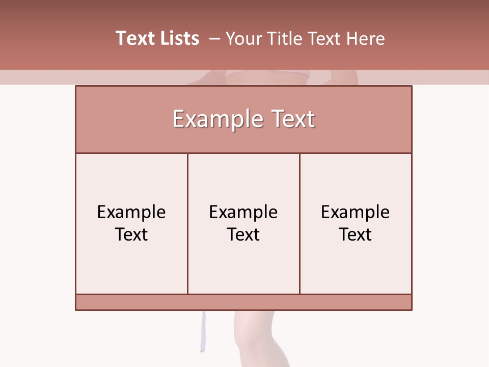 Isolated Woman Success PowerPoint Template