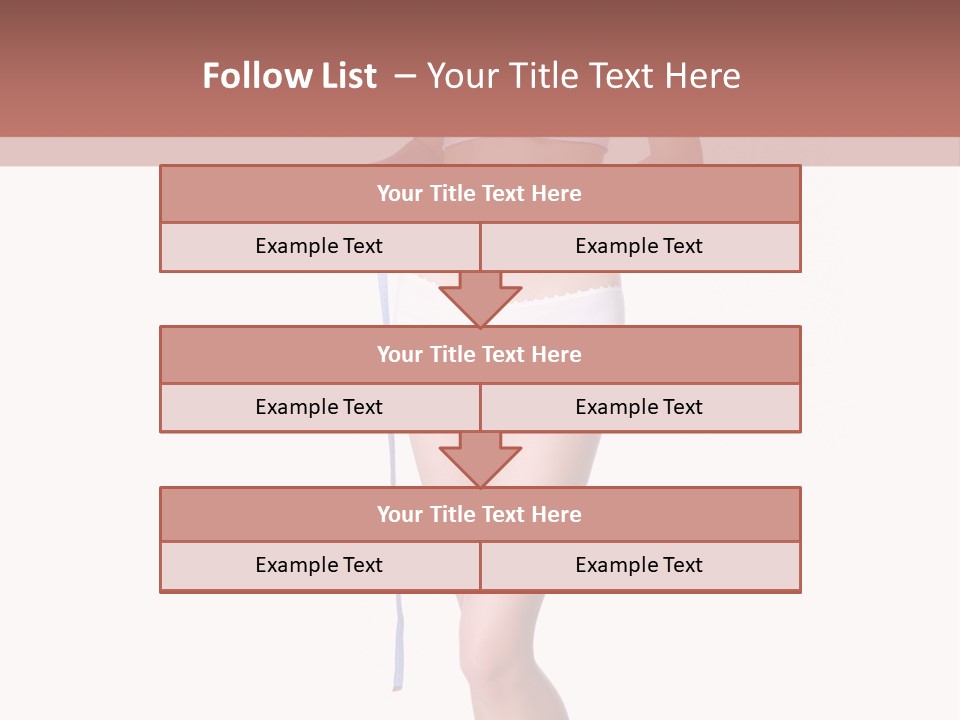 Isolated Woman Success PowerPoint Template