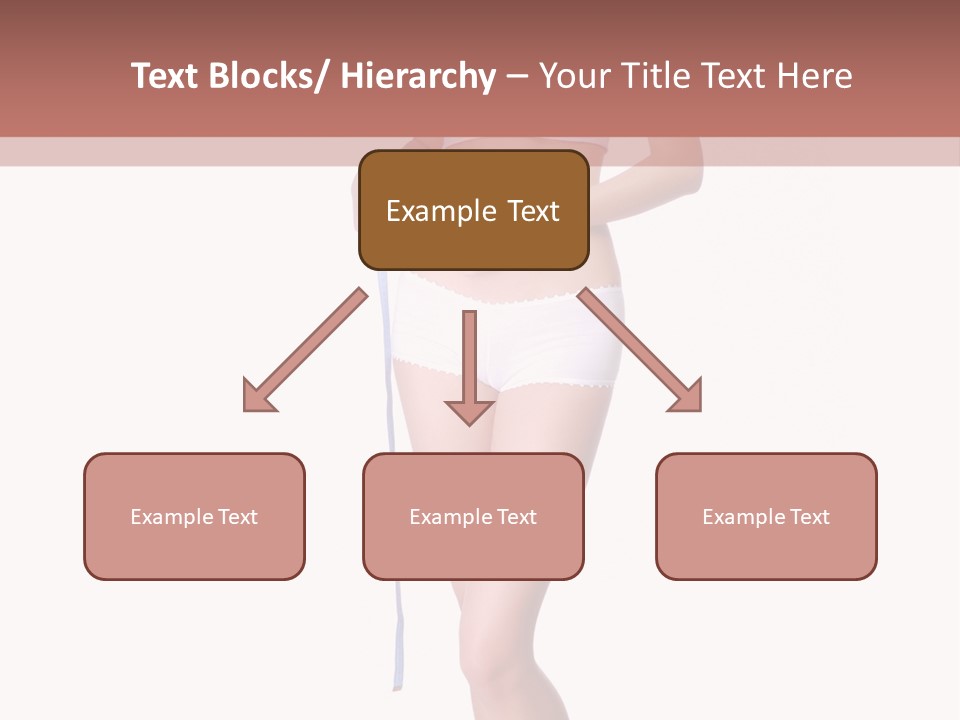 Isolated Woman Success PowerPoint Template