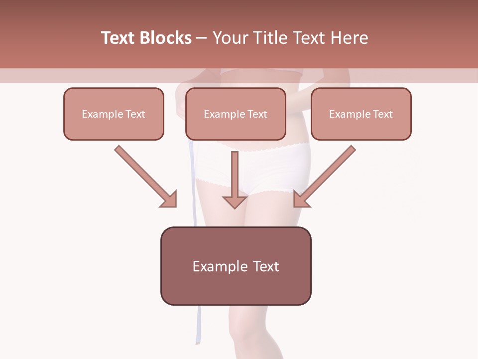 Isolated Woman Success PowerPoint Template
