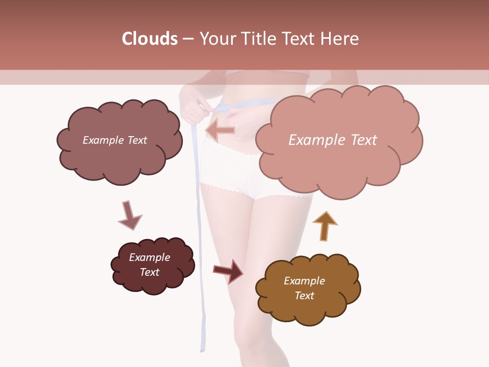 Isolated Woman Success PowerPoint Template